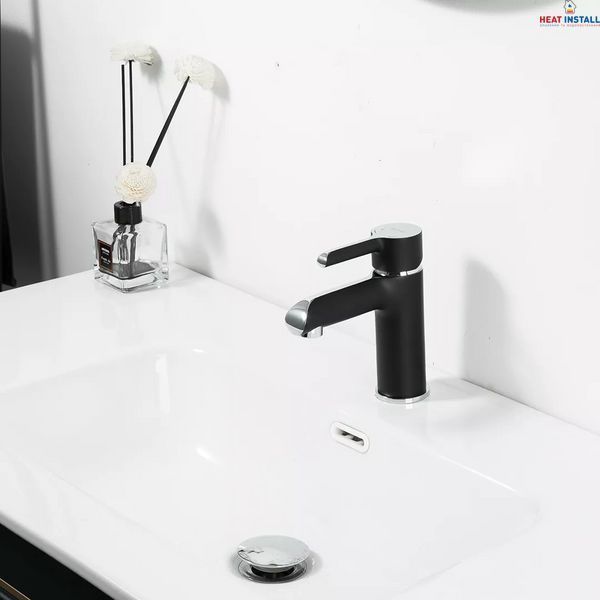 Змішувач для раковини GAPPO G1003-6, чорний/хром 1044858 фото