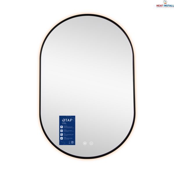 Дзеркало Qtap Scorpio (SC1) з LED-підсвічуванням Touch, з антизапотіванням, з димером, рег. темп. кольору (3000-6500K) Black QTSC600900 SD00055402 фото