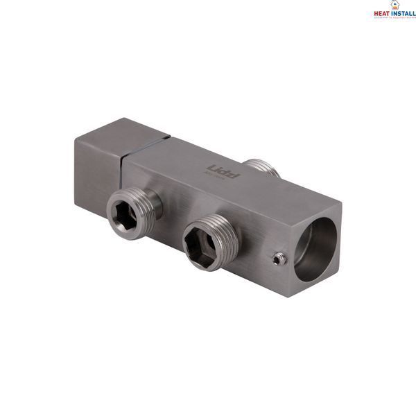 Душова стійка універсальна Lidz Kubis 1120 на два споживача LDKUB1120NKS46111 Nickel SD00052235 фото
