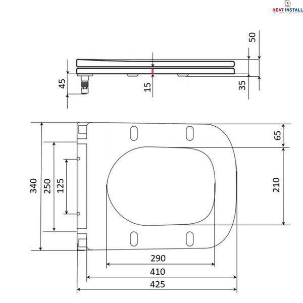 Сидіння для унітаза Qtap Nando з мікроліфтом Slim QT12991222AW SD00049381 фото