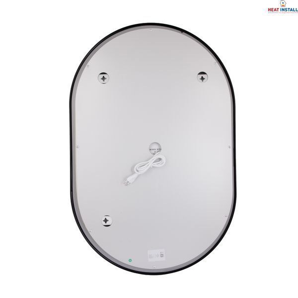 Дзеркало Qtap Scorpio (SC1) з LED-підсвічуванням Touch, з антизапотіванням, з димером, рег. темп. кольору (3000-6500K) Black QTSC600900 SD00055402 фото