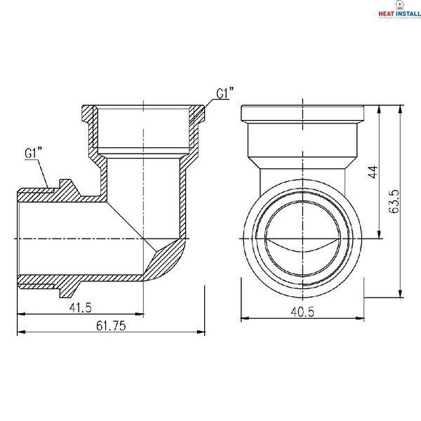 Кут Thermo Alliance Forte 1" ВЗ SF37225 SD00002697 фото