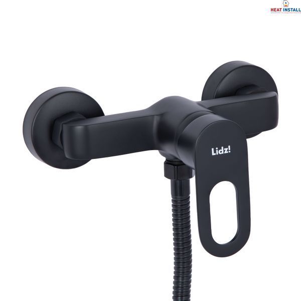 Змішувач для душу Lidz Latwa 010 (з душовим гарнітуром) (k40) LDLAT010BLA45421 Black SD00051545 фото