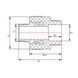 Муфта PPR Blue Ocean 63х2" ЗР SD00006402 фото 2