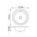 Кухонна мийка Brinex 510-D 0,8 мм Micro Decor (BRIN510MDEC08) SD00054085 фото 2