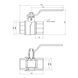 Кран кульовий Thermo Alliance Forte 1&nbsp;1/2" ВР для води (ручка) SF600W40 SD00010551 фото 2