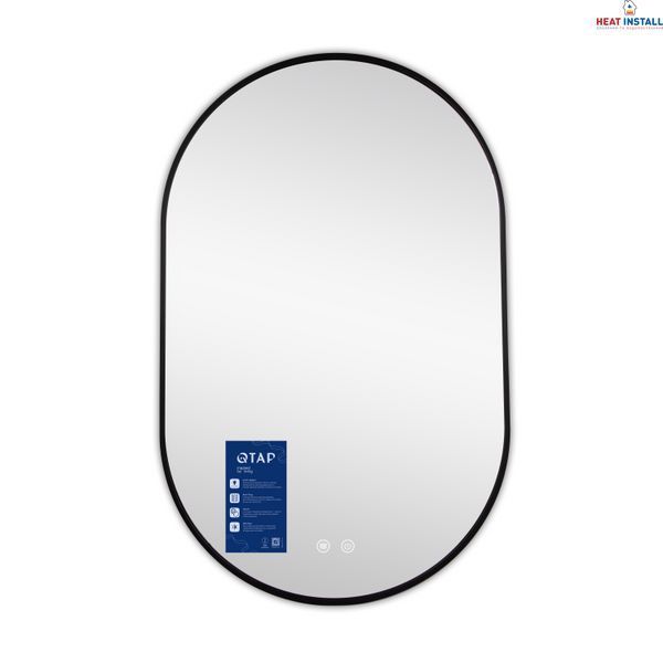 Дзеркало Qtap Scorpio (SC1) з LED-підсвічуванням Touch, з антизапотіванням, з димером, рег. темп. кольору (3000-6500K) Black QTSC500800 SD00055400 фото