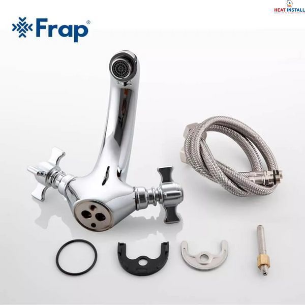 Змішувач для умивальника Frap F1024, хром 1033910 фото