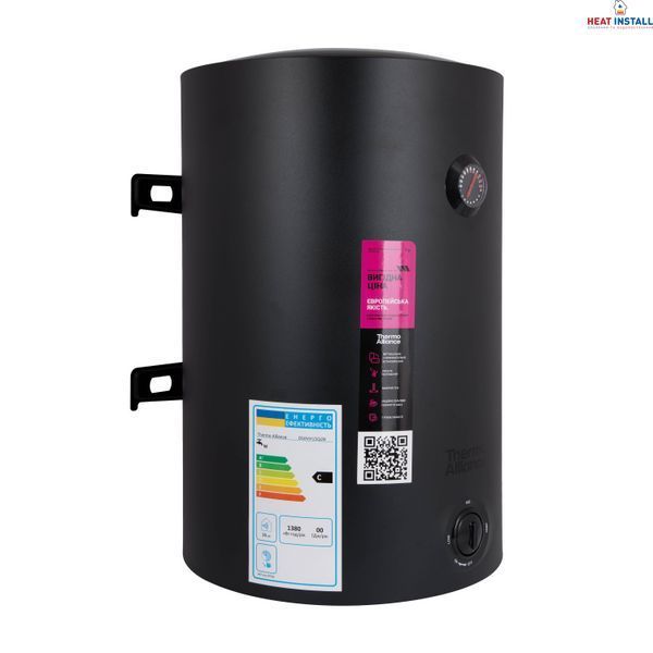 Водонагрівач електричний Thermo Alliance 100 л Black універсальний, мокрий ТЕН 1,5 кВт D100VH15Q3В SD00054751 фото