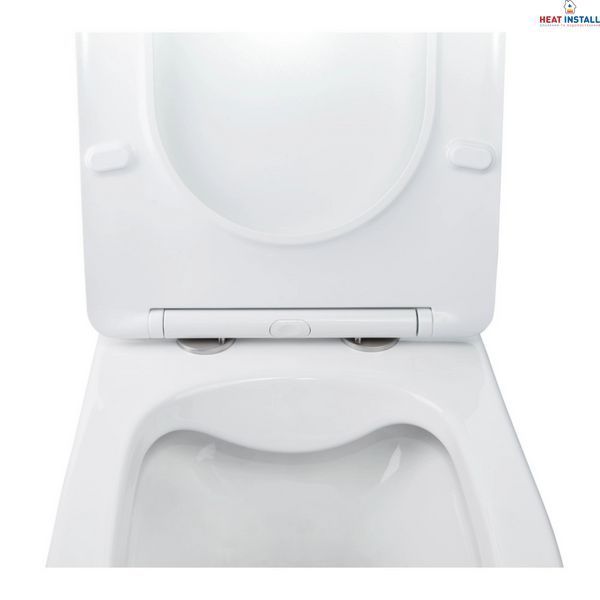 Готове рішення Qtap для ванної кімнати: підвісний унітаз Swan Rimless 520х360х320 + комплект інсталяції Nest 4 в 1 (кругла клавіша Chrome) SD00042996 фото