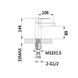 Змішувач для раковини Lidz Latwa 001 (k35) LDLAT001WHI45423 White SD00051547 фото 3