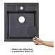 Кухонна мийка Lidz 460х515/200 BLA-03 (LIDZBLA03460515200) SD00042417 фото 5