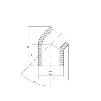 Кутик PPR Thermo Alliance 25, 45&deg; SD00029399 фото