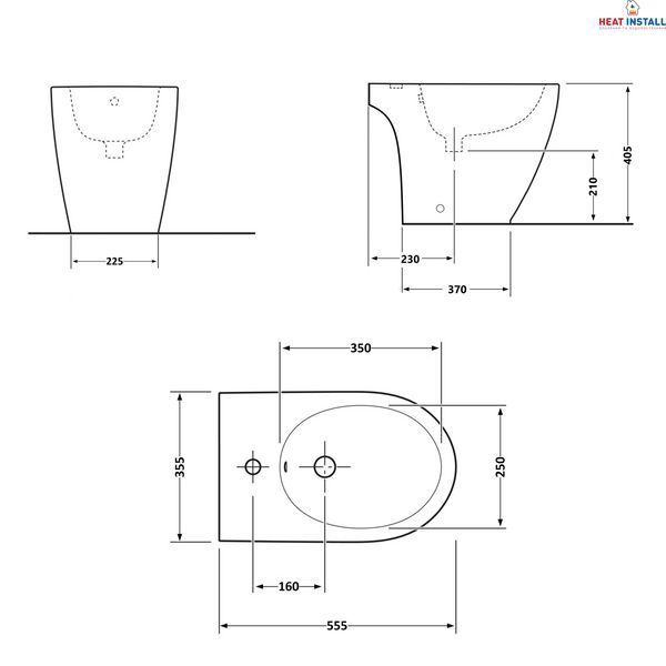 Біде підлогове Qtap Presto 540&times;340&times;400 White QTPRE29W43056 SD00049173 фото