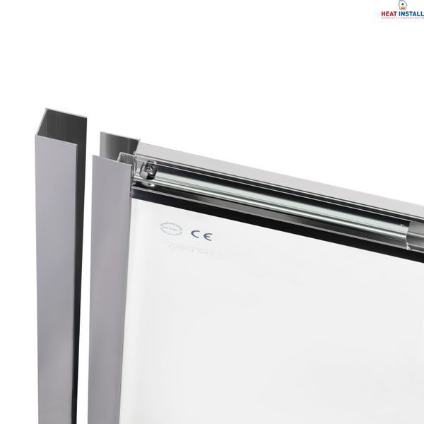 Душові двері в нішу Qtap Taurus CRM209-1.C6 90-100x200 см, скло Clear 6 мм, покриття CalcLess SD00045295 фото