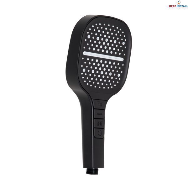Лійка для ручного душу Qtap Rucni 130x130 мм QTRUC125BLM45957 Black Matt SD00052081 фото