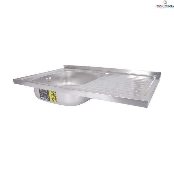Кухонна мийка Brinex 5080-L 0,6 мм Satin (BRIN5080LSAT06) SD00054101 фото