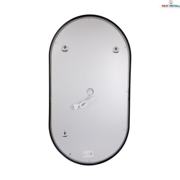 Дзеркало Qtap Scorpio (SC1) з LED-підсвічуванням Touch, з антизапотіванням, з димером, рег. темп. кольору (3000-6500K) Black QTSC500900 SD00055401 фото
