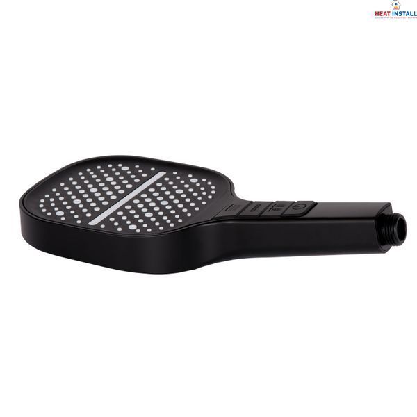 Лійка для ручного душу Qtap Rucni 130x130 мм QTRUC125BLM45957 Black Matt SD00052081 фото