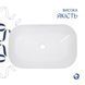Комплект Qtap Robin: Раковина накладна прамокутна 600x390x150 мм White + Донний клапан PU02 SD00053421 фото 5