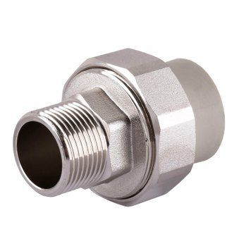 Муфта розбірна зовн. різьба (латунь) PPR Vsplast 20х1/2&Prime; 1018 000003086 фото