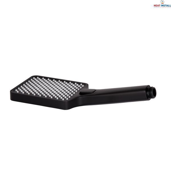Лійка для ручного душу Qtap Rucni 140x95 мм прямокутна QTRUC125BLM45959 Black Matt SD00052083 фото
