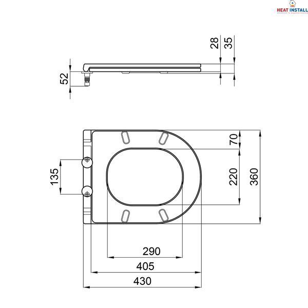 Сидіння для унітаза Qtap (Robin, Aries) з мікроліфтом Slim QT99HXU13W SD00046081 фото