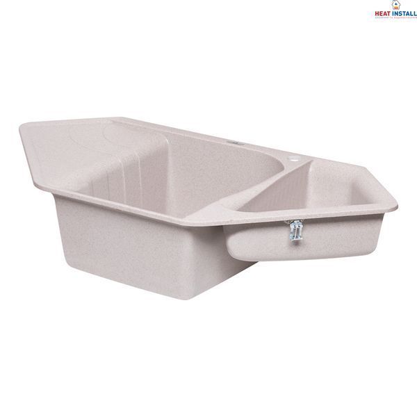 Кухонна мийка Lidz з додатковою чашею 1000x500/225 MAR-07 (LIDZMAR071000500225) SD00043090 фото