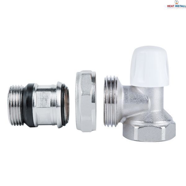 Кран радіаторний Icma 3/4" з антипротіканням кутовий без ручки №805+940 SD00023708 фото