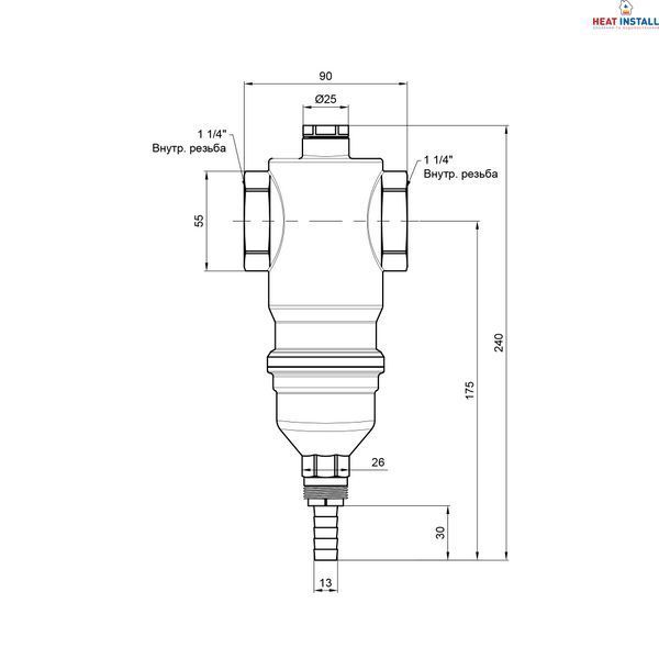Самопромивний фільтр Icma 1" 1/4 №745 SD00008245 фото