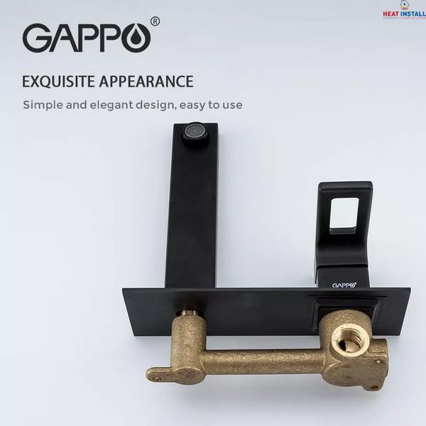 Змішувач для умивальника GAPPO G1017-16, чорний 1041631 фото