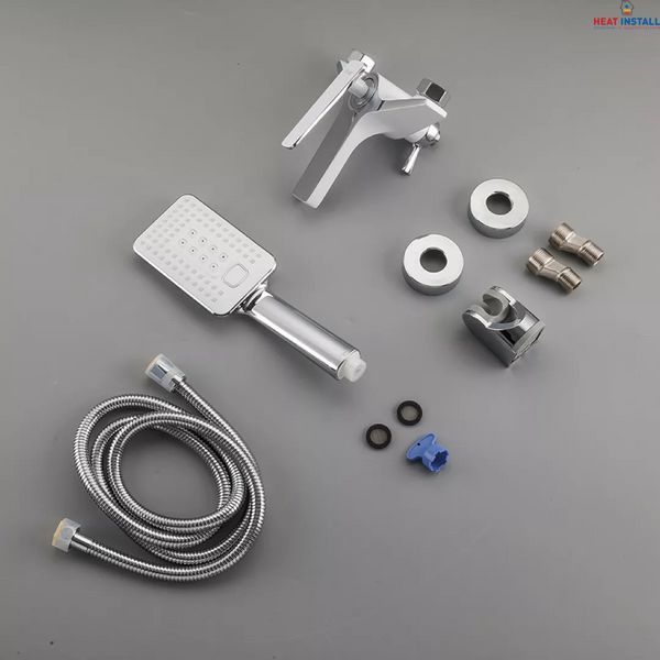 Змішувач для ванни Frap F3258, білий/хром 1037340 фото