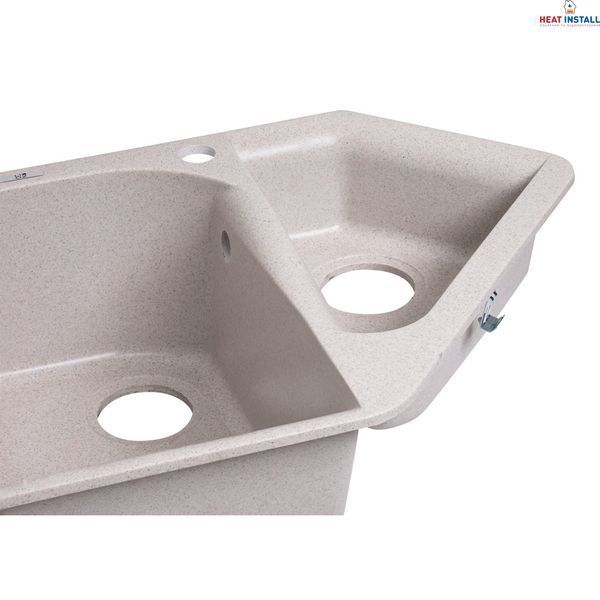 Кухонна мийка Lidz з додатковою чашею 1000x500/225 MAR-07 (LIDZMAR071000500225) SD00043090 фото