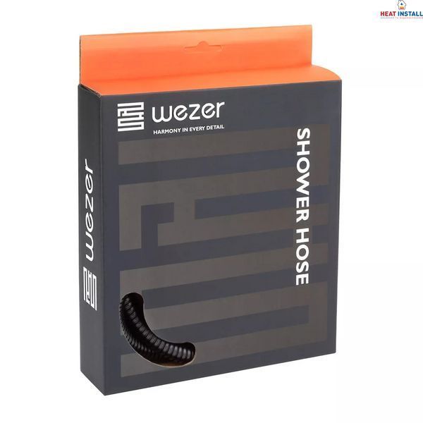 Душовий шланг WEZER WKR-009-180B, 180 см, чорний 1046300 фото