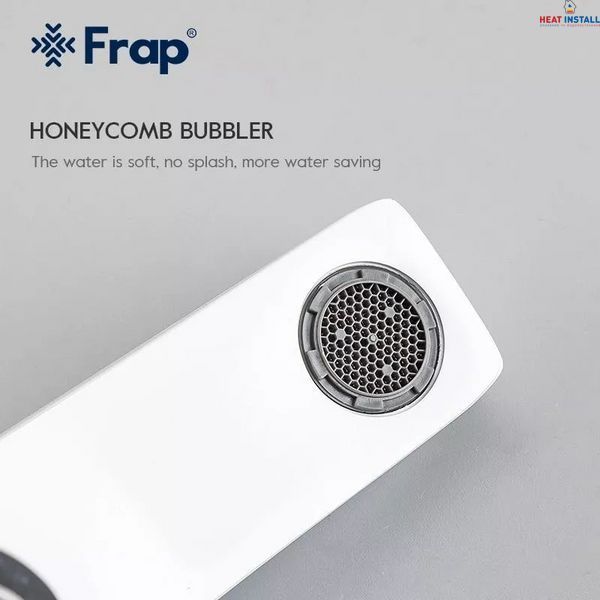 Змішувач для ванни Frap F3258, білий/хром 1037340 фото