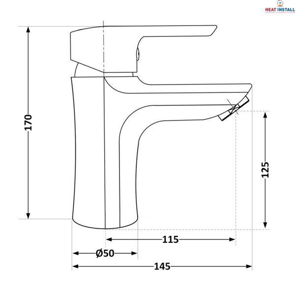 Змішувач для раковини Brinex 35B 001 SD00036351 фото