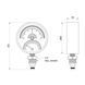 Термоманометр Thermo Alliance Standart 80 мм 1/2", нижнє підмикання SD1726B SD00021361 фото 2