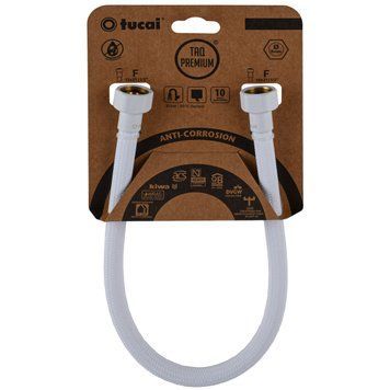 Шланг водяний TUCAI TAQ PREMIUM GRIF 1/2&Prime;x1/2&Prime; BВ 0,3м.АНТИКОР. ACB HG-1212-300 (Білий Мат) 209971 000029278 фото