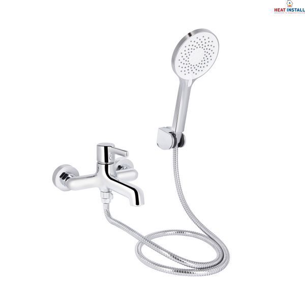 Змішувач для ванни Qtap Cardinal (з душовим гарнітуром) QTCAR259CRM45656 Chrome SD00051780 фото
