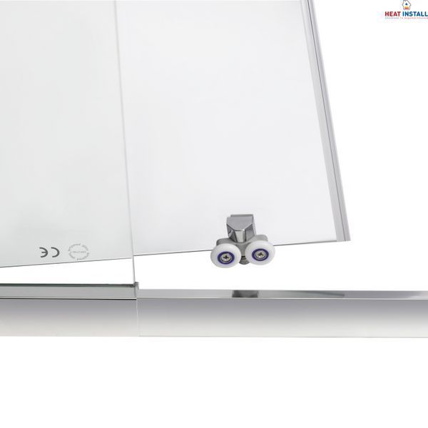 Душові двері в нішу Qtap Taurus CRM2013-14.C6 130-140x200 см, скло Clear 6 мм, покриття CalcLess SD00045298 фото