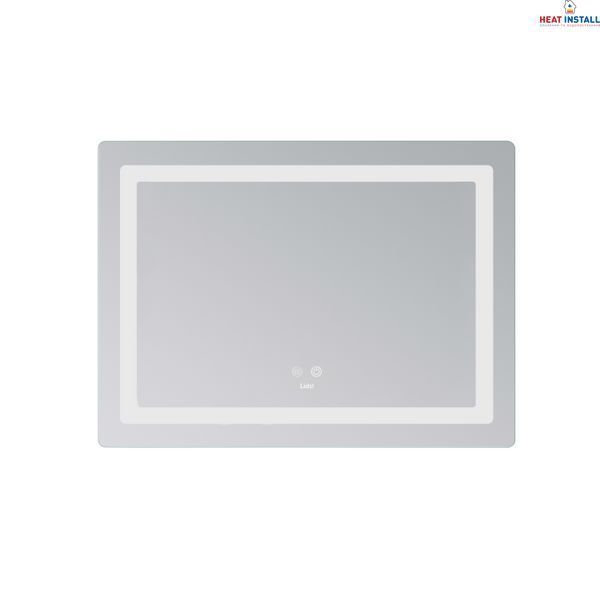Дзеркало Lidz Kubis (KU2) 700х500 з LED-підсвічуванням Touch, з антизапотіванням, з димером, рег. яскравості LD78LF90448486 SD00054610 фото