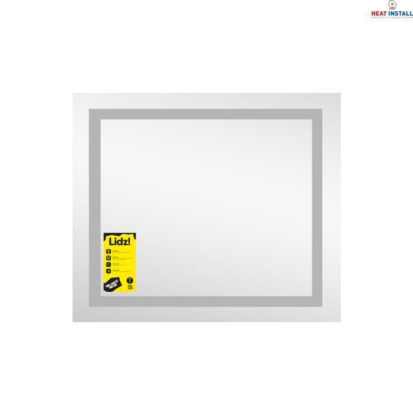 Дзеркало Lidz Kubis (KU1) 600х700 з LED-підсвічуванням Touch, з антизапотіванням, з димером, рег. яскравості LDKU60070049285 SD00055409 фото