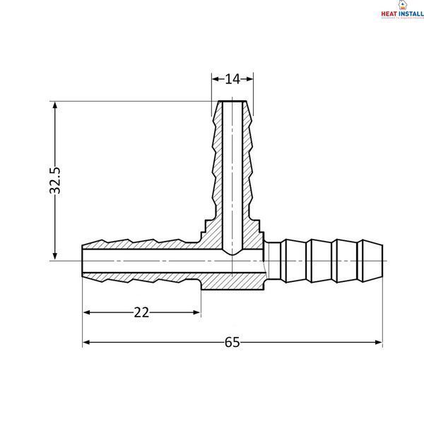 Трійник Thermo Alliance Standart 14 SD41714 SD00047866 фото