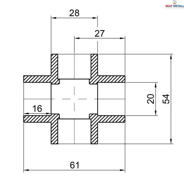 Хрестовина PPR Thermo Alliance 20 SD00029266 фото