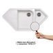 Кухонна мийка з додатковою чашею Lidz 1000x500/225 WHI-01 (LIDZWHI011000500225) SD00044511 фото 3