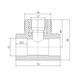 Трійник PPR Blue Ocean 32х3/4"х32 ВР SD00009250 фото 2