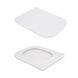 Унітаз підвісний Crow Rimless 485х340х330 мм, White, з сидінням Slim Duroplast/ Soft-close/ Quick Release QT05335171RW Qtap SD00054228 фото 6