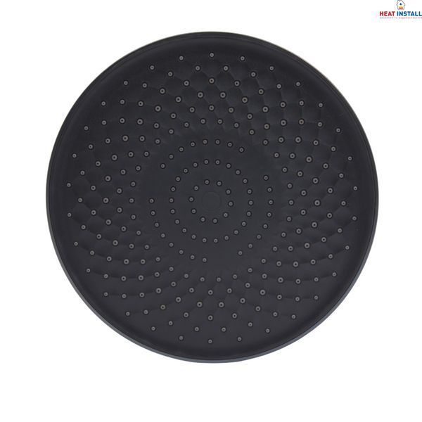 Стельова лійка Qtap (250х54х250) для душової системи Vlasta New Gunmetal Black PVD QTVLA25054250GMB49647 SD00055771 фото