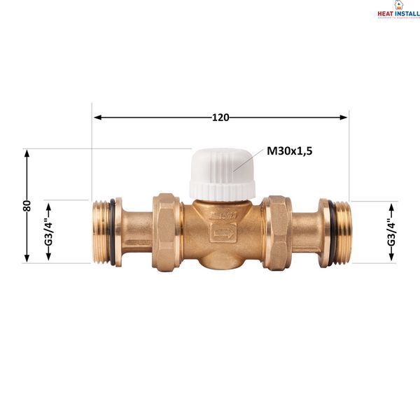 Зонний вентиль Icma 3/4"х2 №300 SD00024403 фото