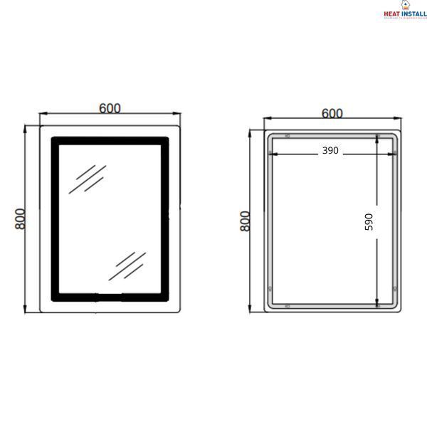 Дзеркало Qtap Cardinal (CA2) 600х800 з LED-підсвічуванням Touch, з антизапотіванням, з димером, рег. темп. кольору (3000-6500K) Reverse QT0478C608048453 SD00054577 фото